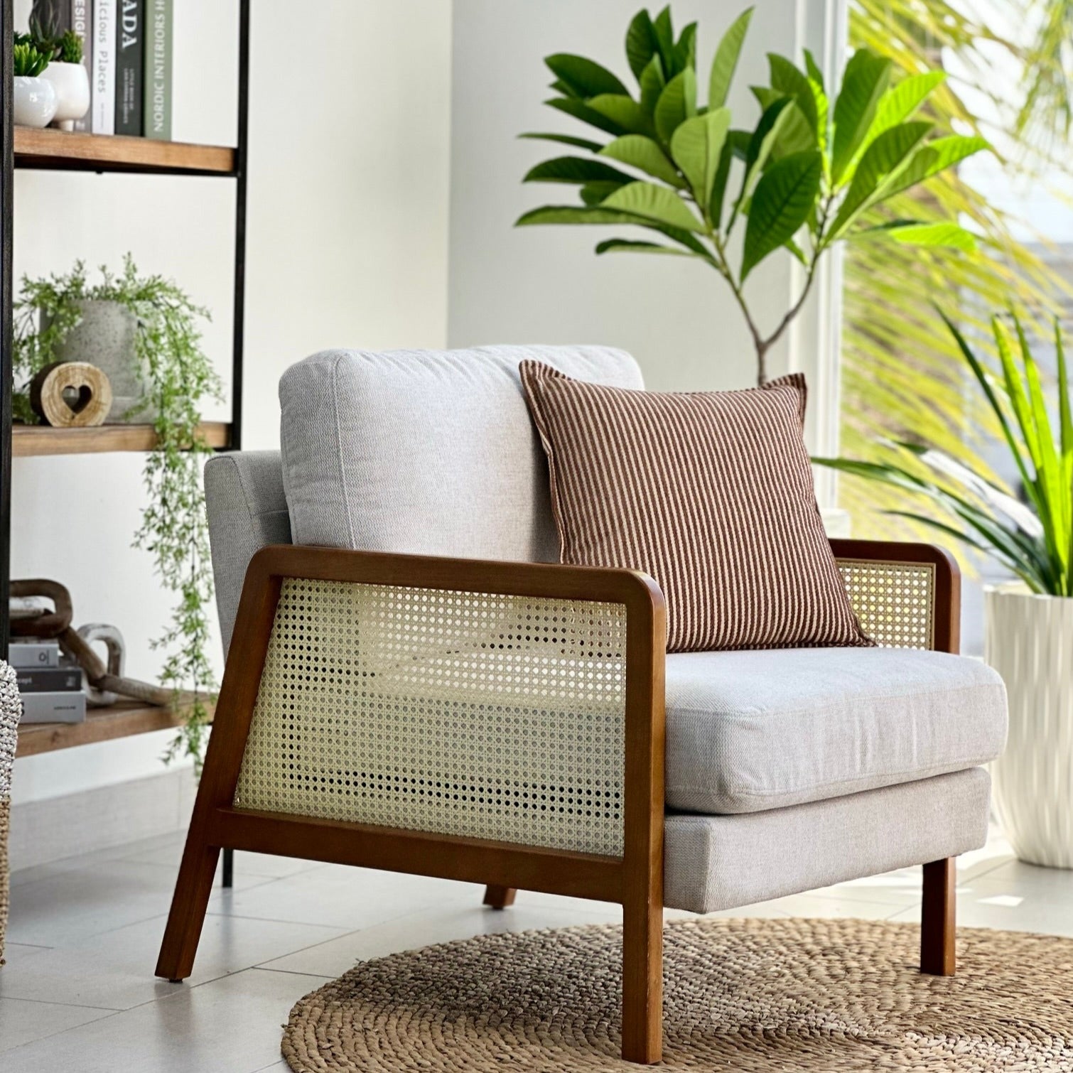 Saira Rattan Accent Arm Chair