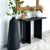 Metal Smooth Black Floor Vase