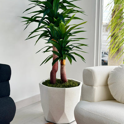 Rekha Terrazo Fiber Clay Planter