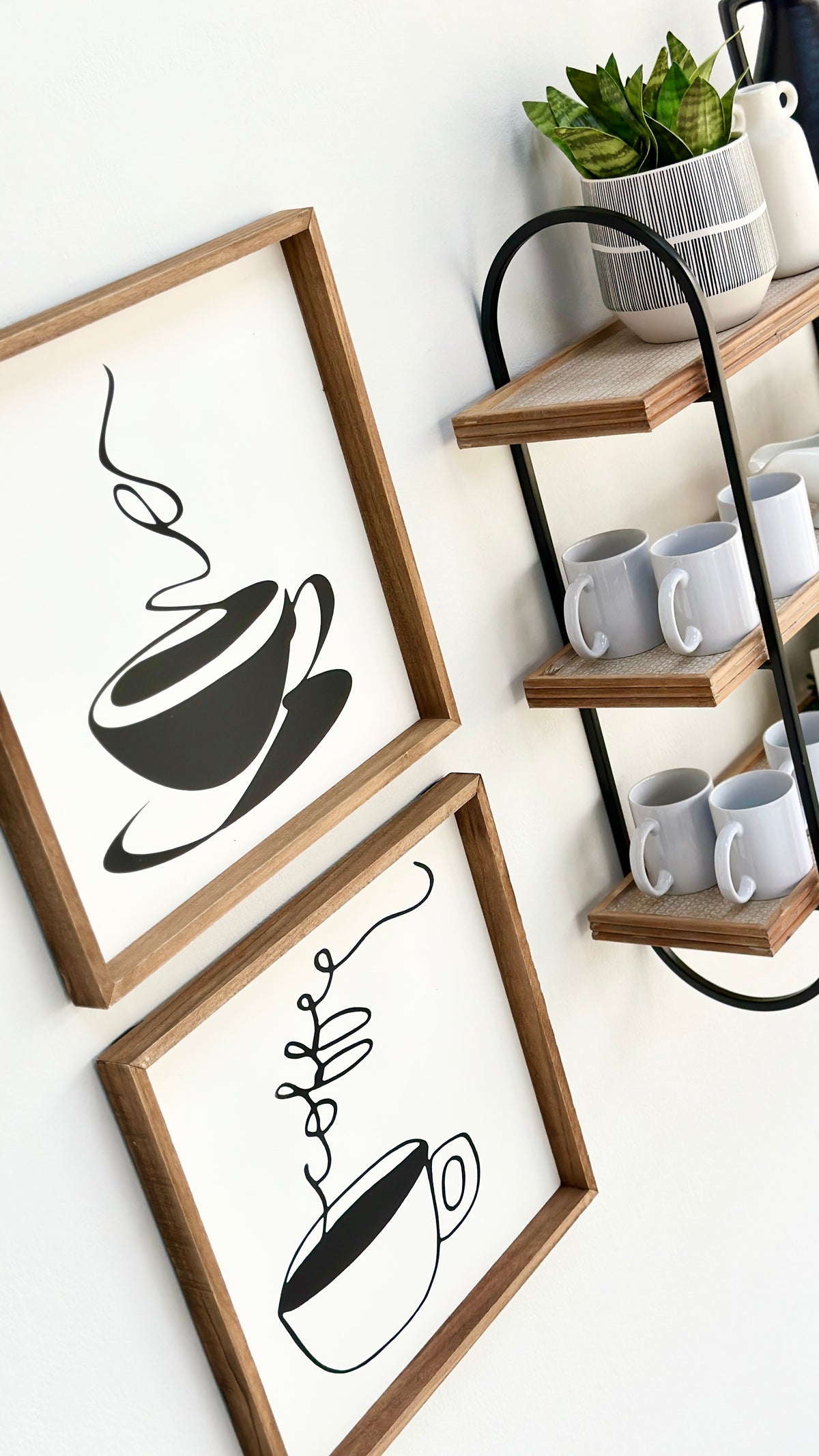 Coffee Wooden Frame Wall Art