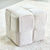 Criss-Cross Corduroy Bone White Ottoman