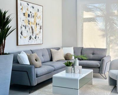 Cami Gray Corner Sofa Right Side