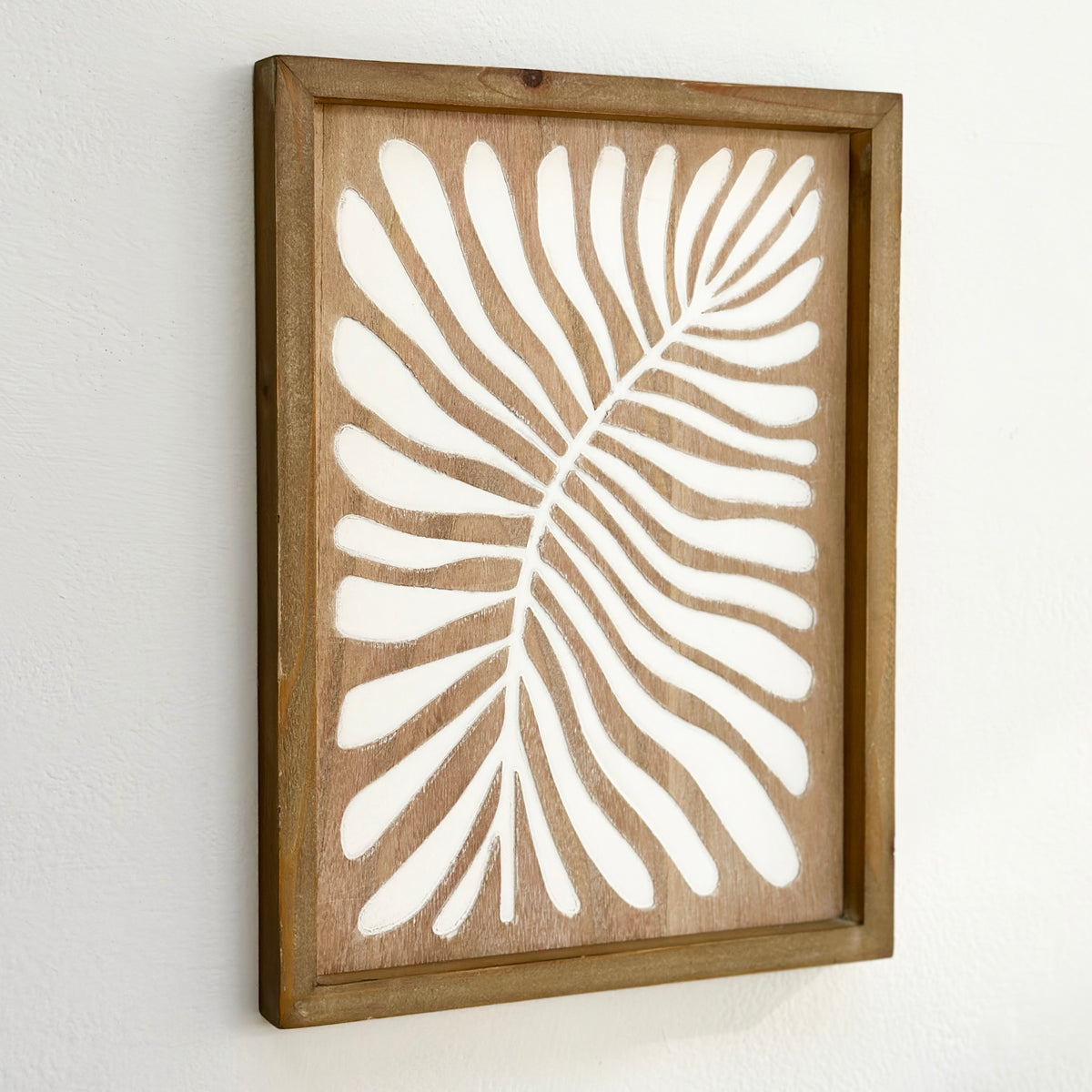 Framed Wooden Wall Art Sylvester Leaf