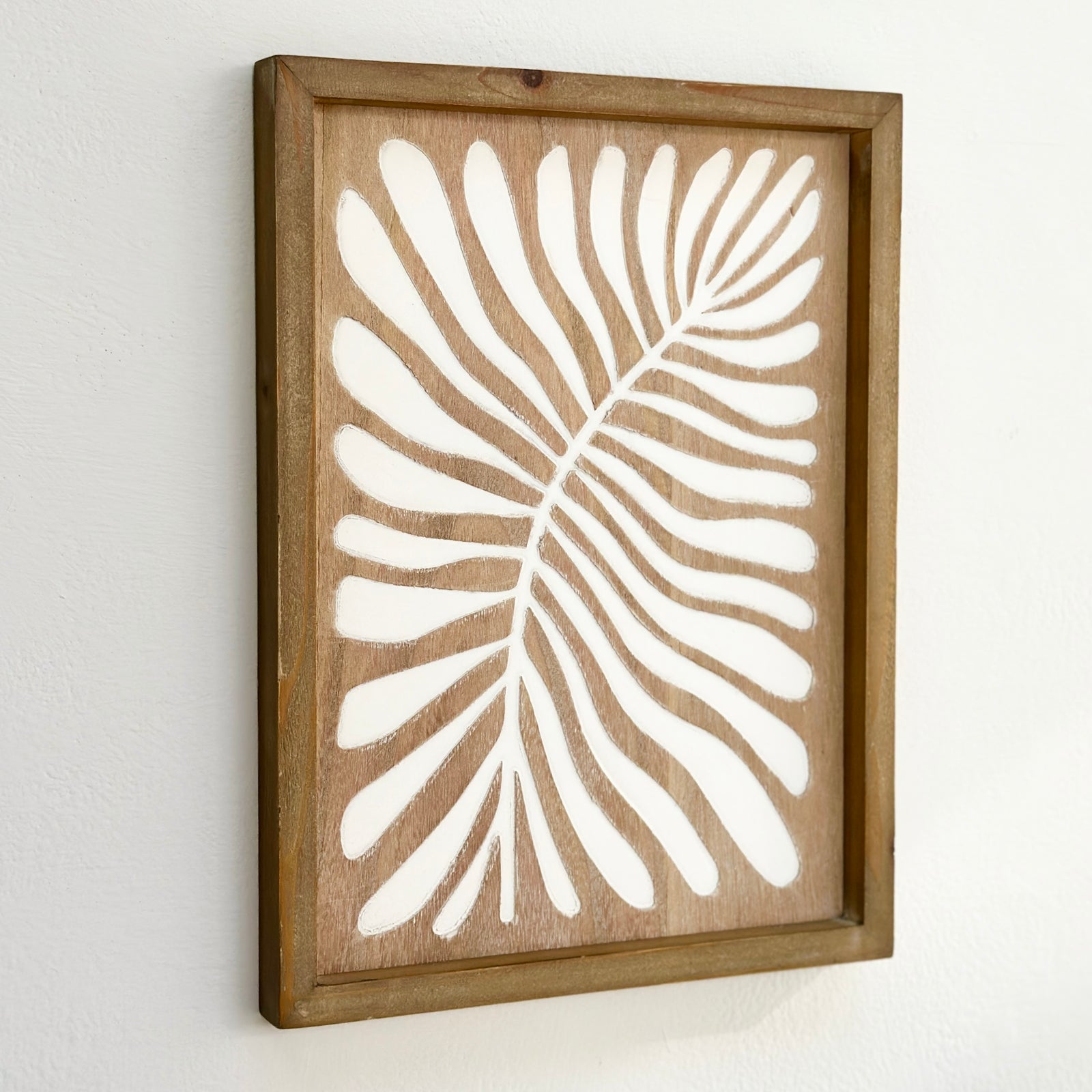 Framed Wooden Wall Art Sylvester Leaf
