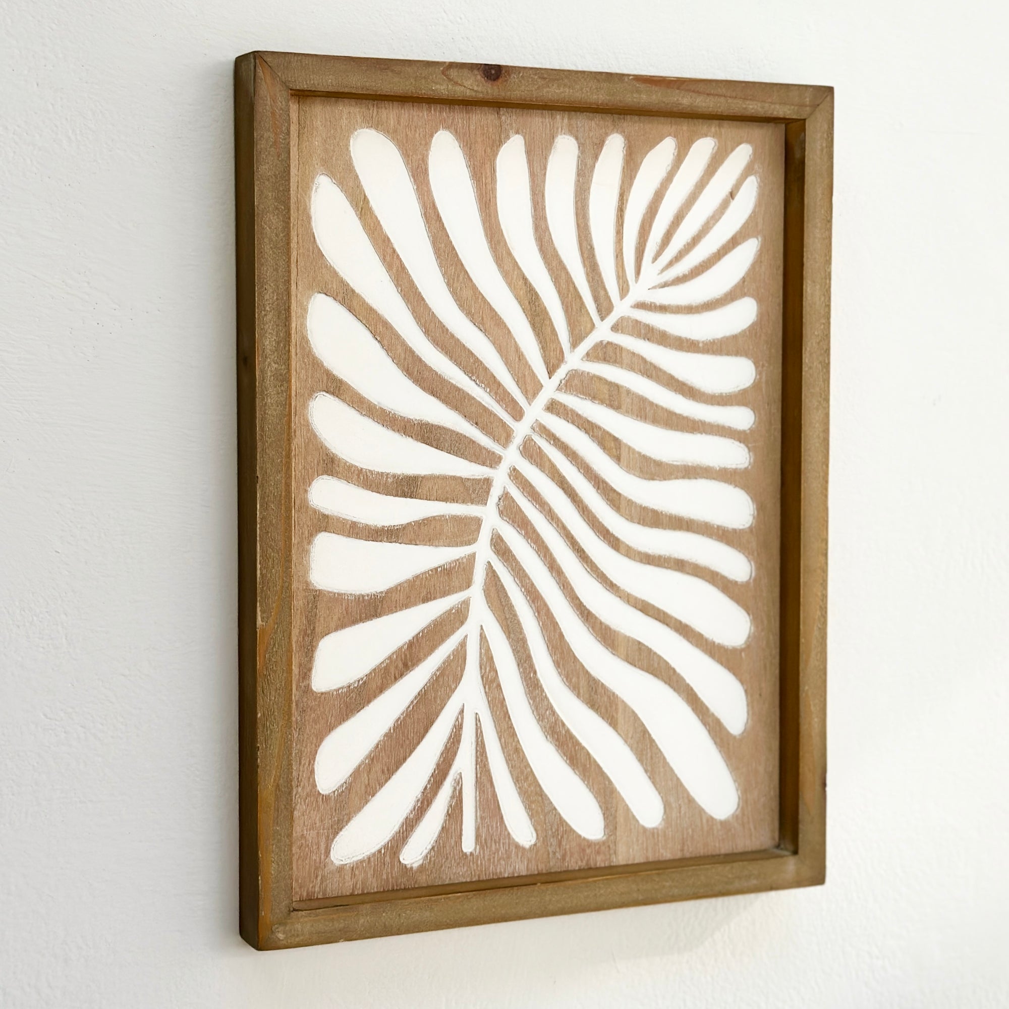 Framed Wooden Wall Art Sylvester Leaf