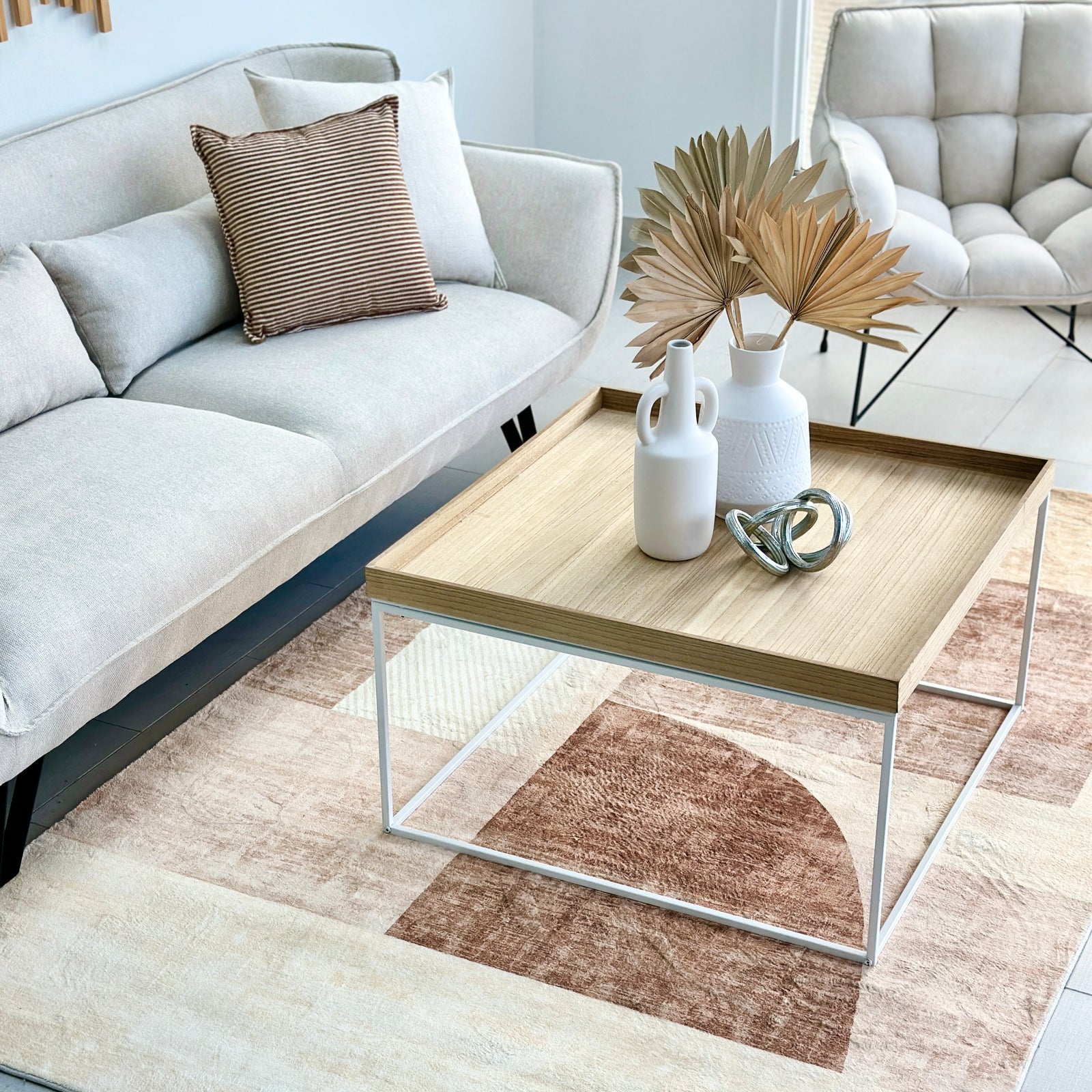 Wooden Line Square Coffee Table