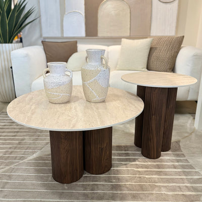 Skog Ceramic Top Coffe Table Set