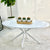 Harmonic White Lacquer Oval Dining Table Set SALE