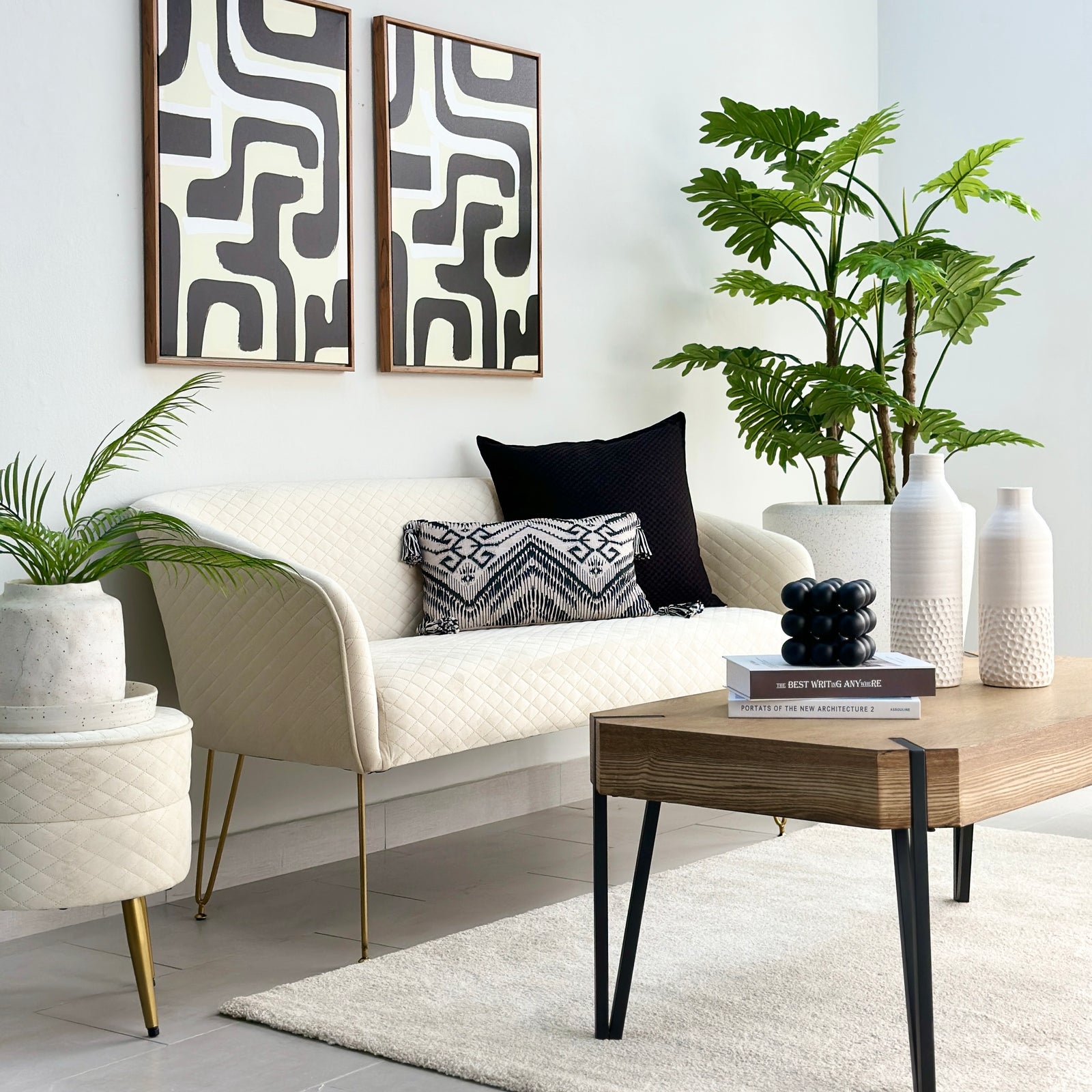 Abstract Maze Framed Canvas Wall Art