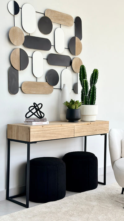 Geometric Connections Metal Wall Art
