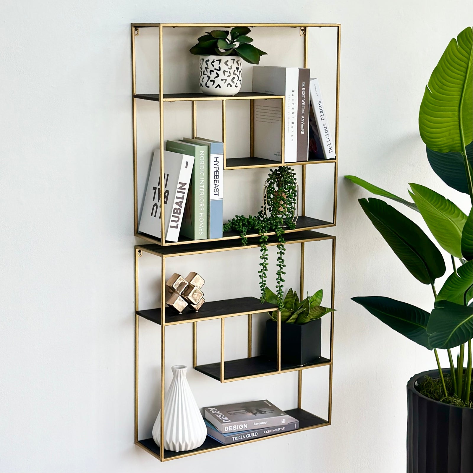 Golden Square Wall Shelf