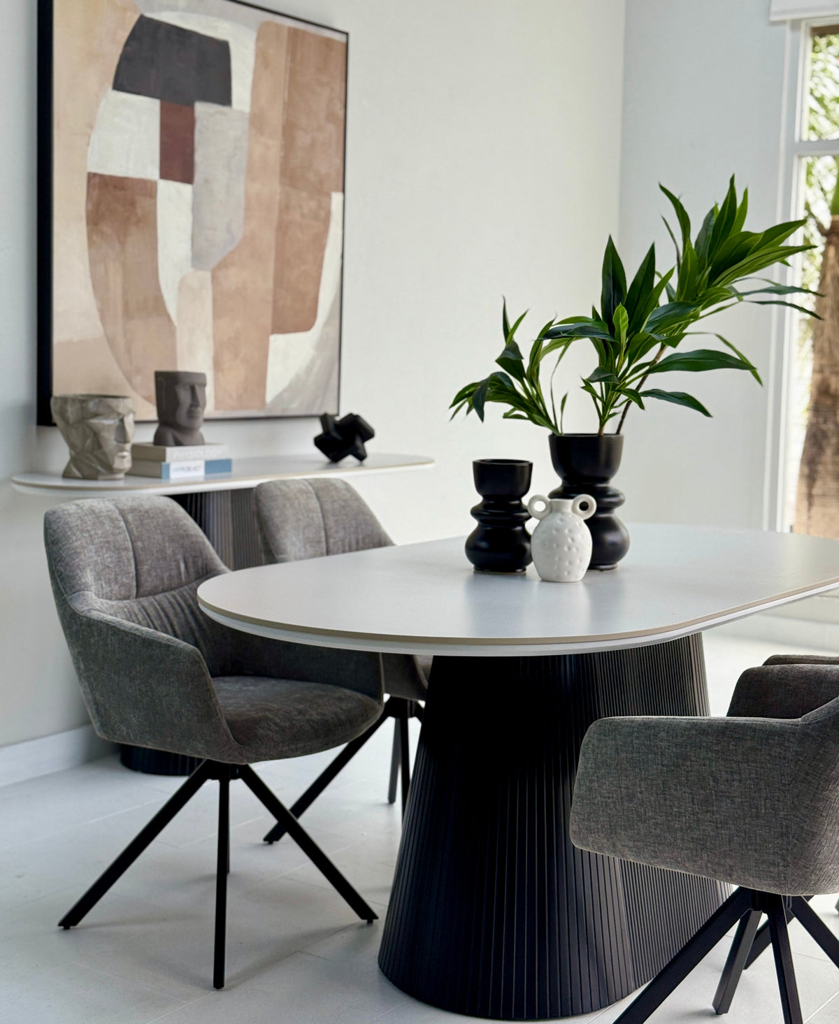 Eclipse Dining Long Table Ceramic Top
