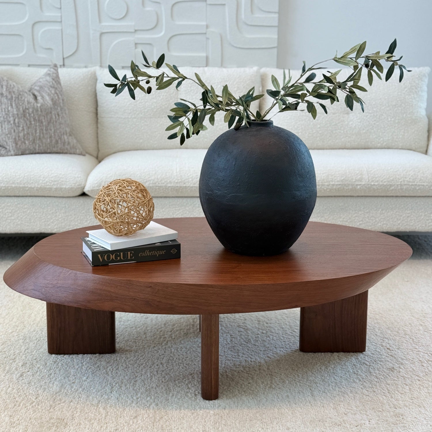 Elara Walnut Coffee Table