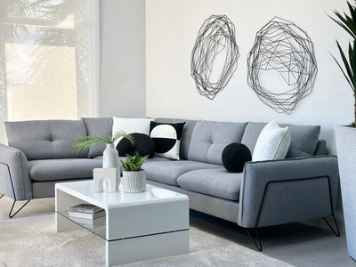 Cami Gray Corner Sofa Left Side