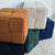 Criss-Cross Cognac Ottoman