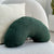 Bouclé Green Arch Throw Pillow