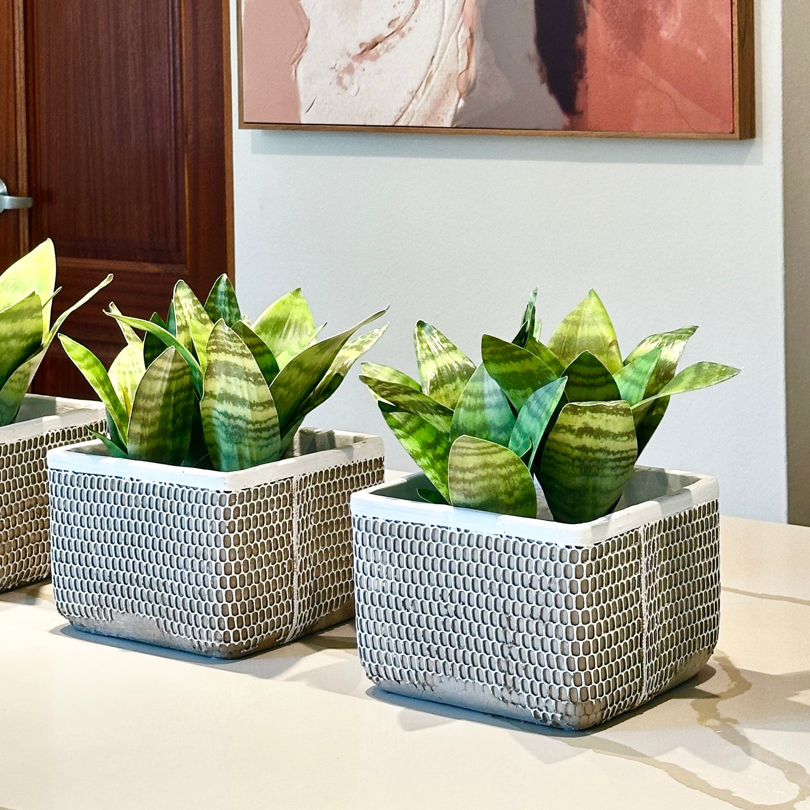 Textured Cement Vase