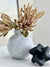 Black Smooth Wooden Cross Sculpture