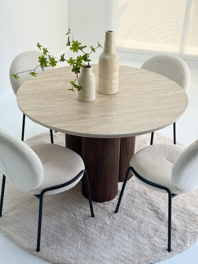 Skog Dining Round Table Ceramic Top