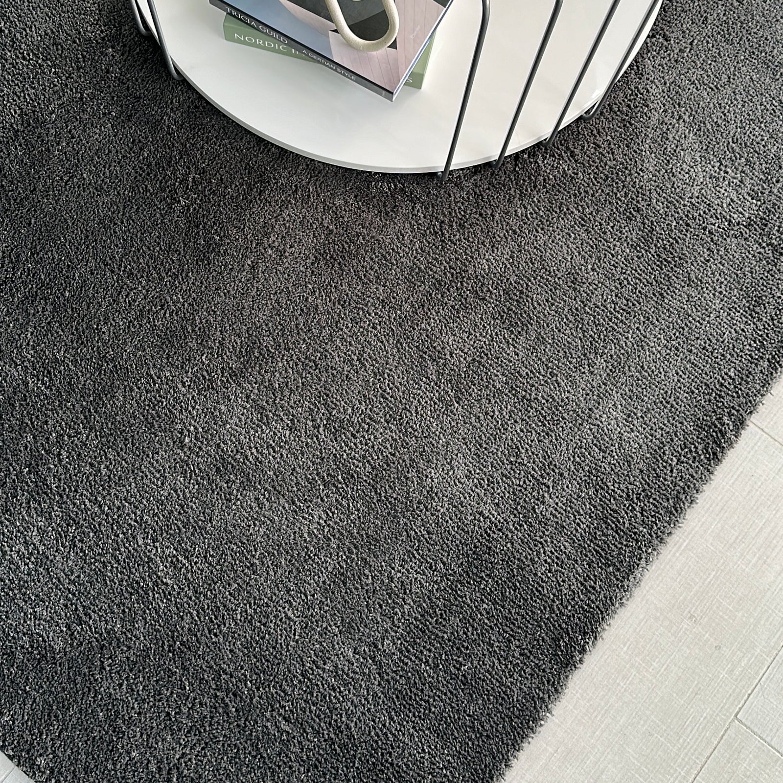 Super Soft Shaggy Gray Rug 5' x 8'