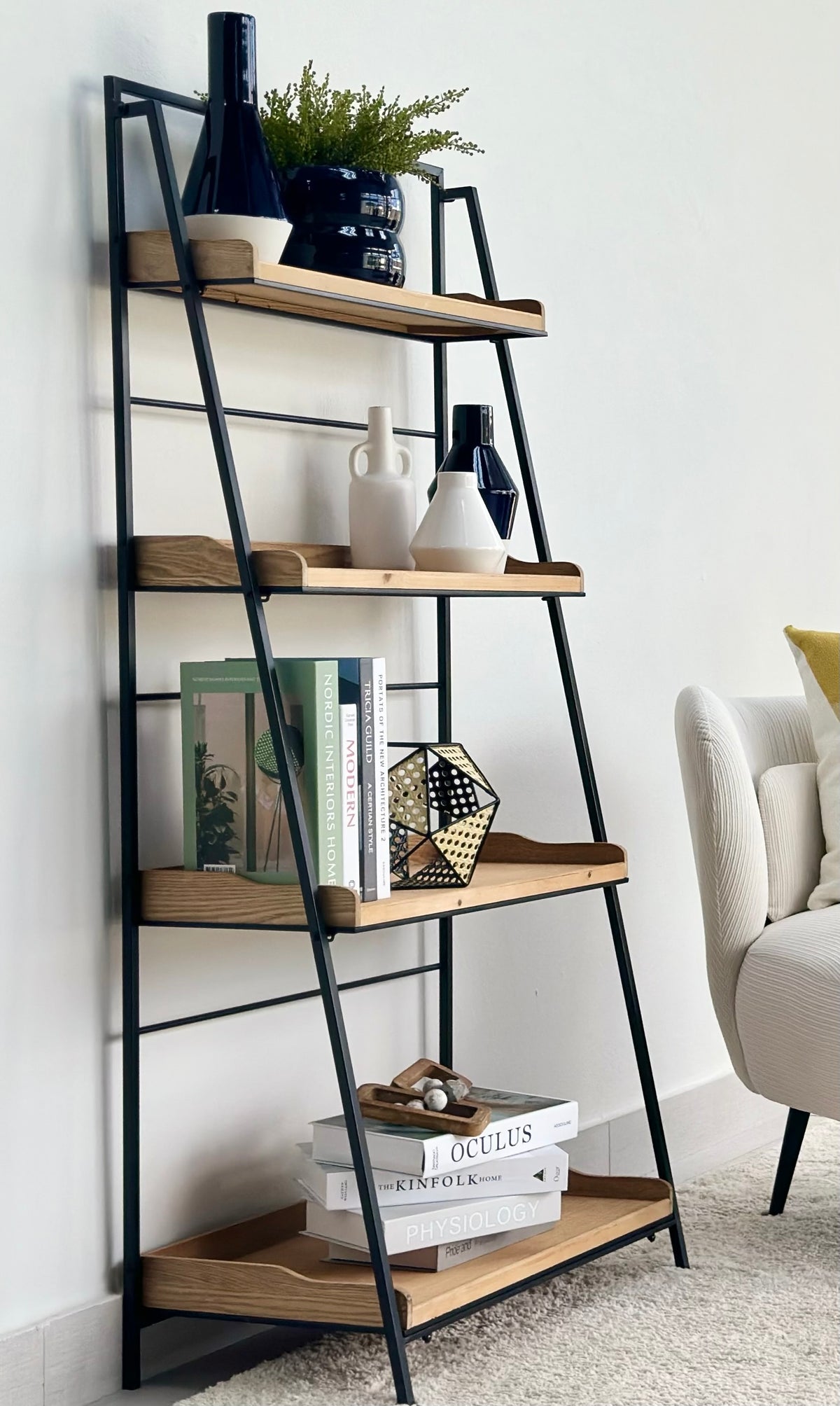 Book stand Industrial Wall Ladder
