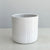 Ceramic White Round Pot With Abstract Lines
