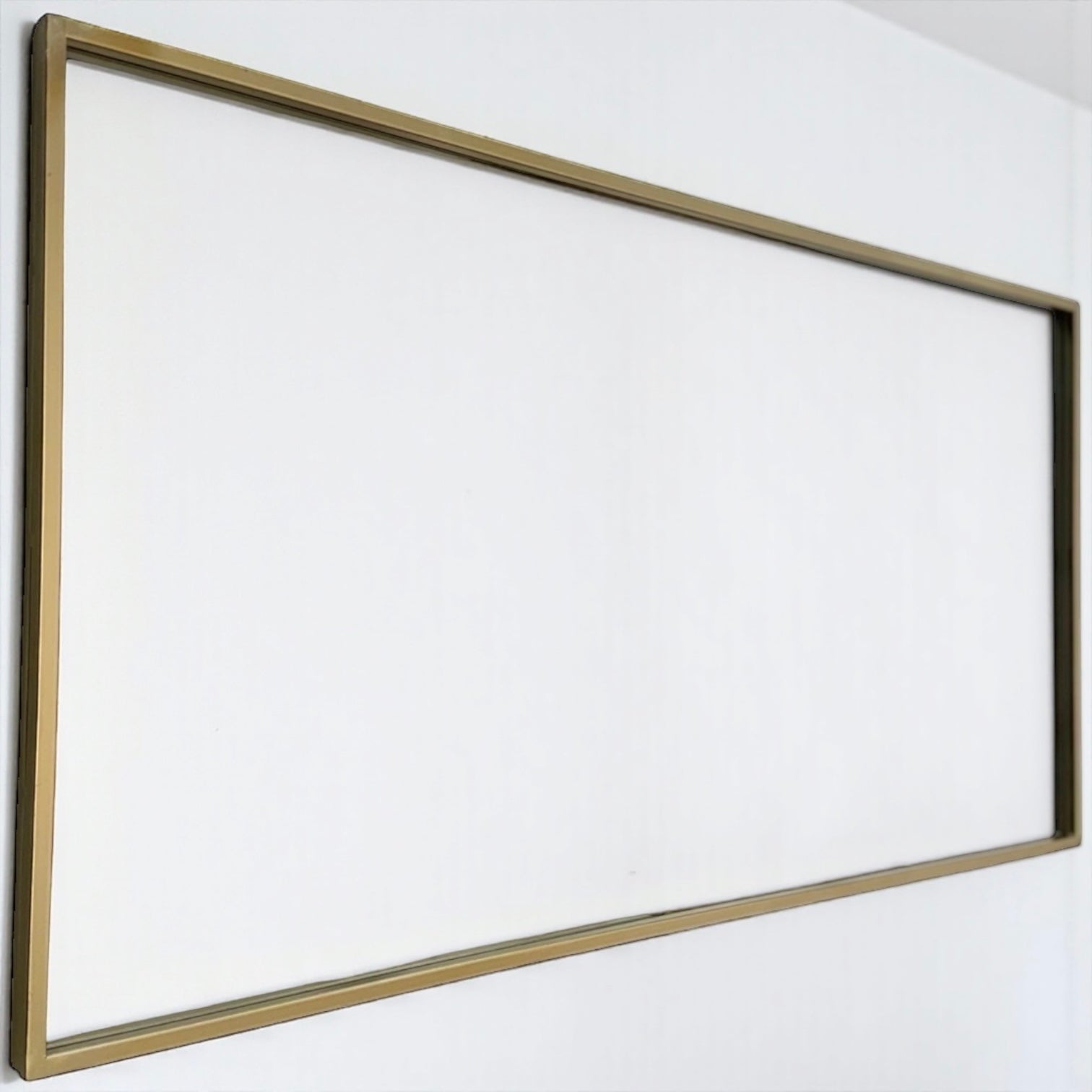 Rectangle Gold Metal Frame Mirror