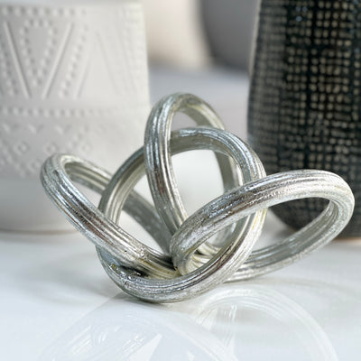 Interlocking Silver Rings Table Top