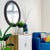 Antique Black Round Mirror