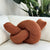 Boucle Love Knot Bone White Pillow