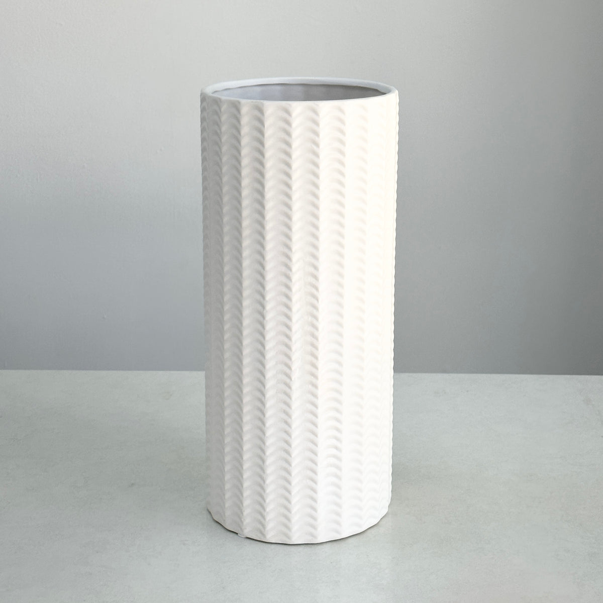 Ceramic Tall Round Vase