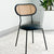 Pivot Natural Top and Black Legs Dining Table Set