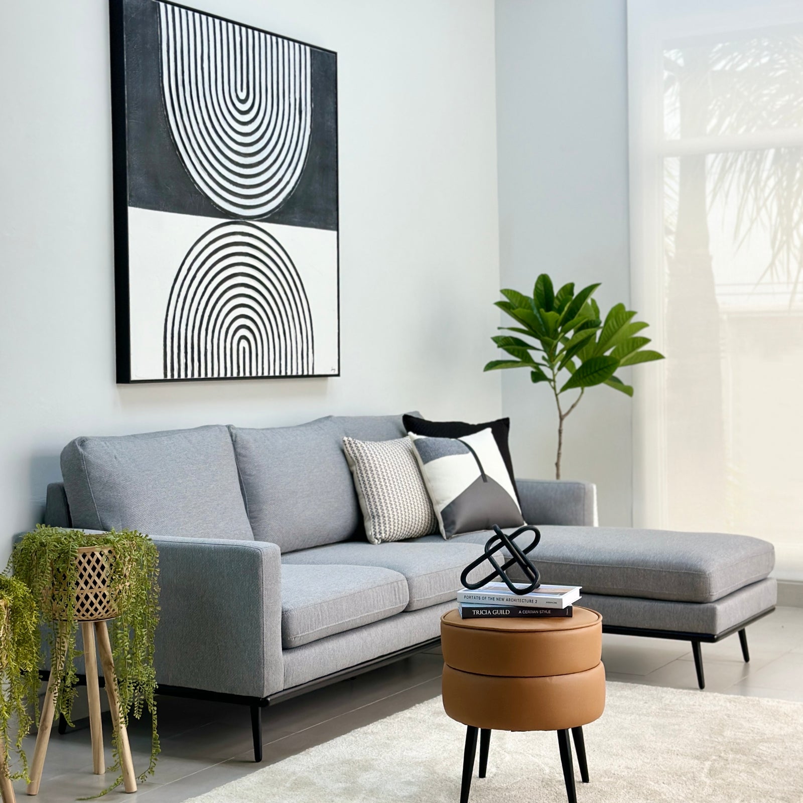 Comfy Reversible Chaise Gray Sectional