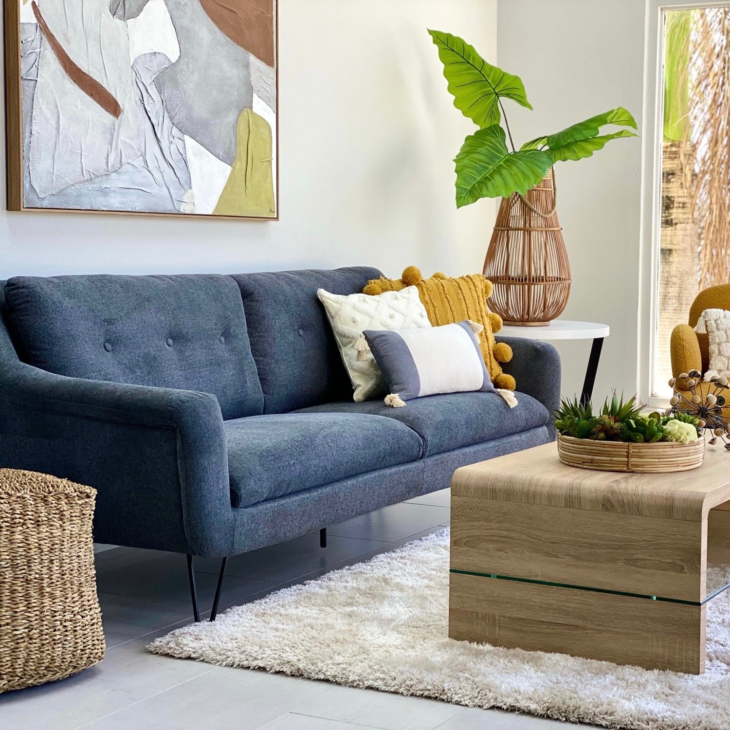 Florence Sofa Charcoal Gray