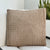 Braided Cushion Satin Brown Pillow