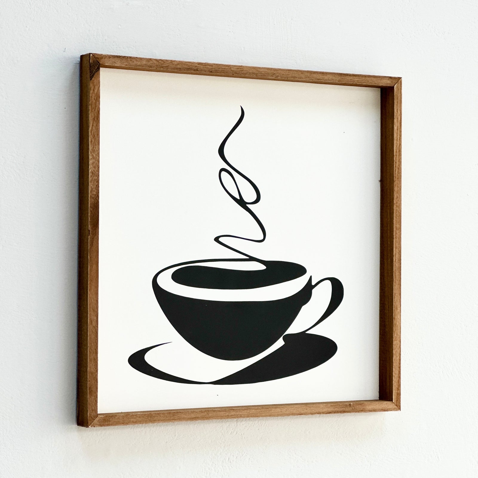 Coffee Wooden Frame Wall Art