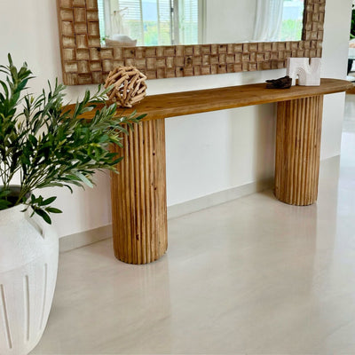Bali Cylinder Console Wooden Table