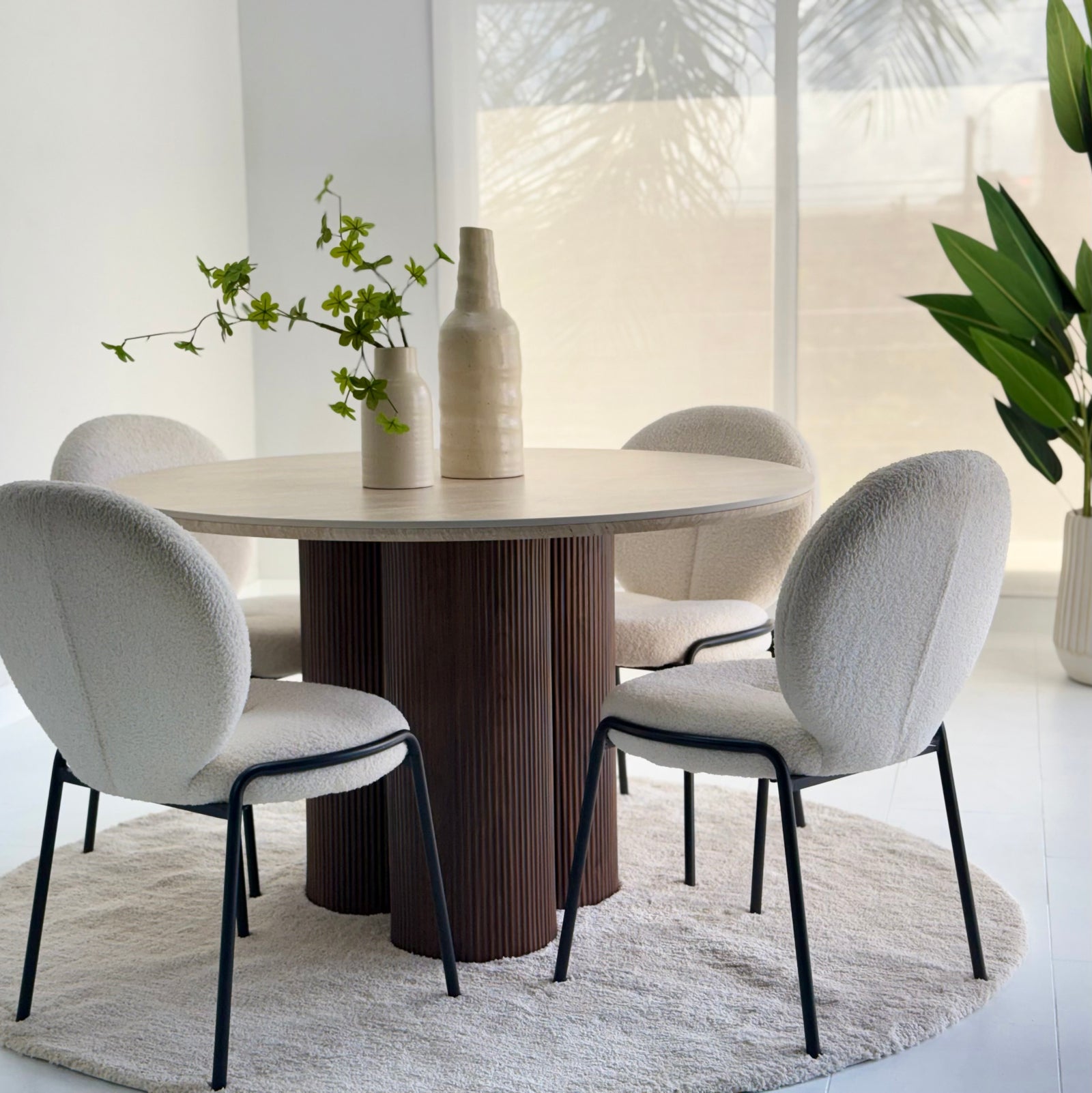 Skog Dining Round Table Ceramic Top