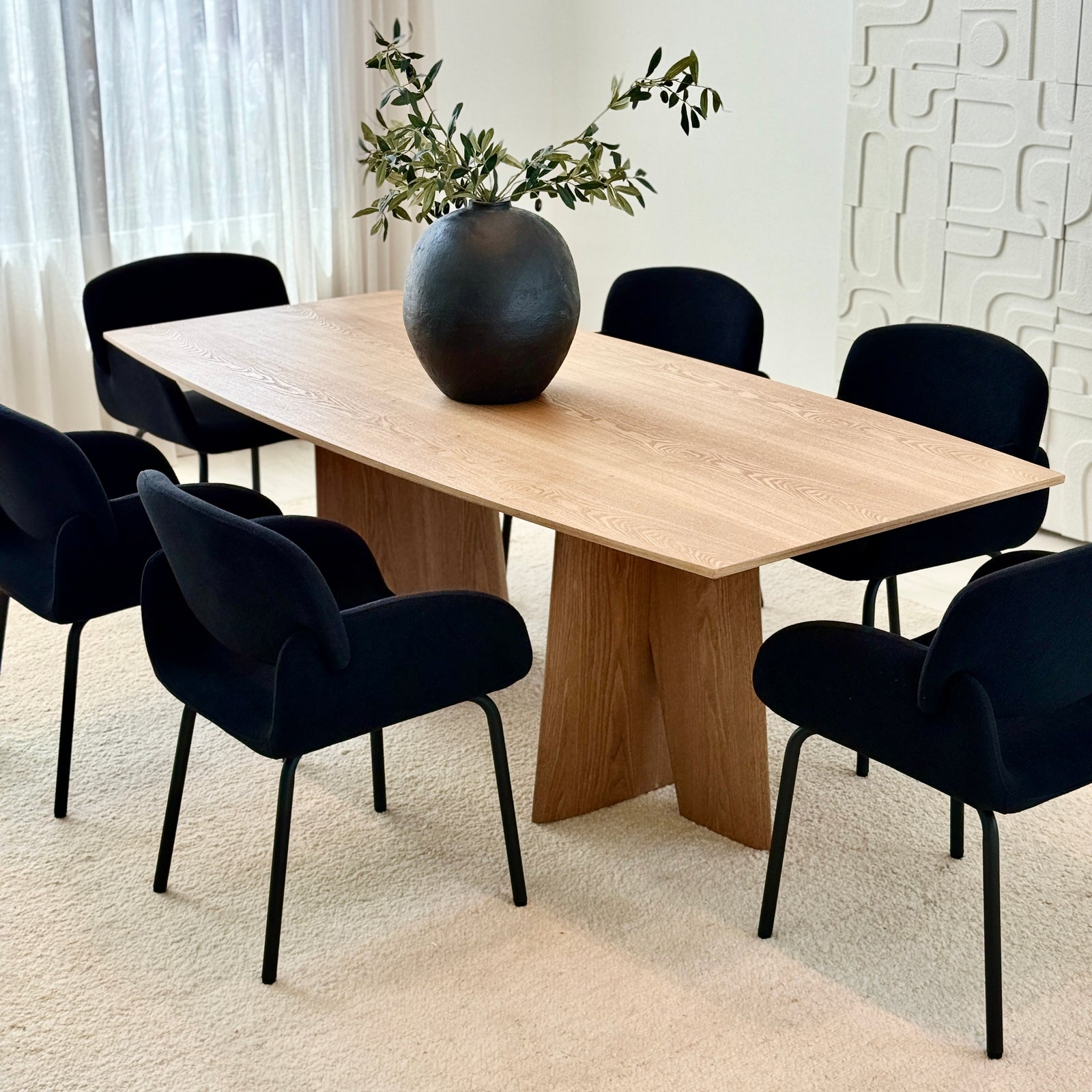Dalia Dining Table- All Natural Finish