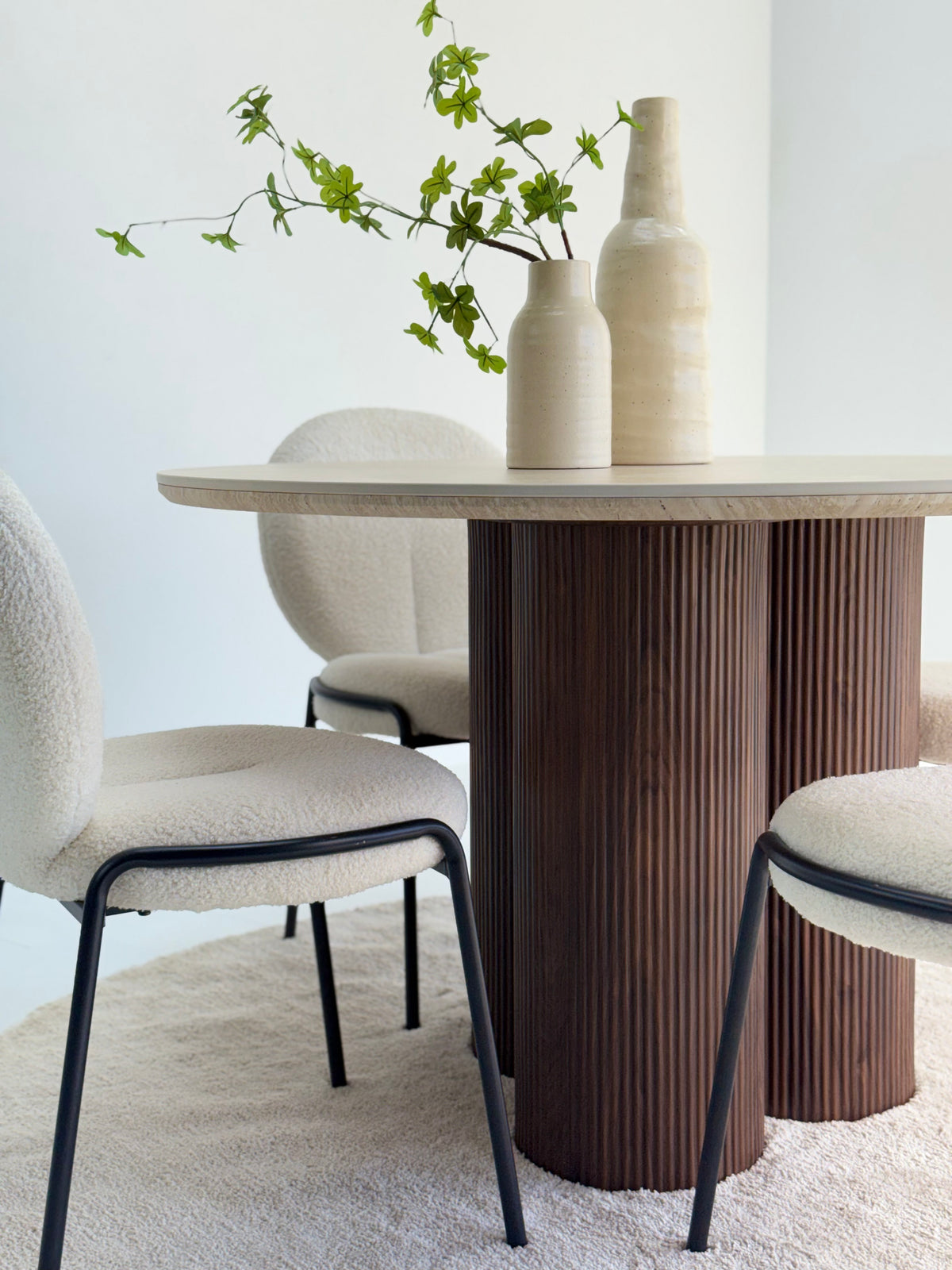 Skog Dining Round Table Ceramic Top