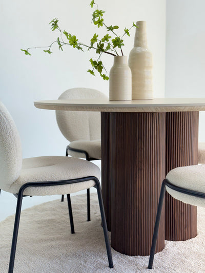 Skog Dining Round Table Ceramic Top