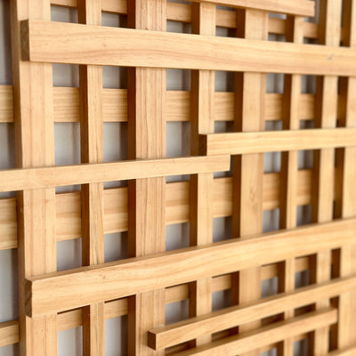 Abstract Wooden Structure Wall Art