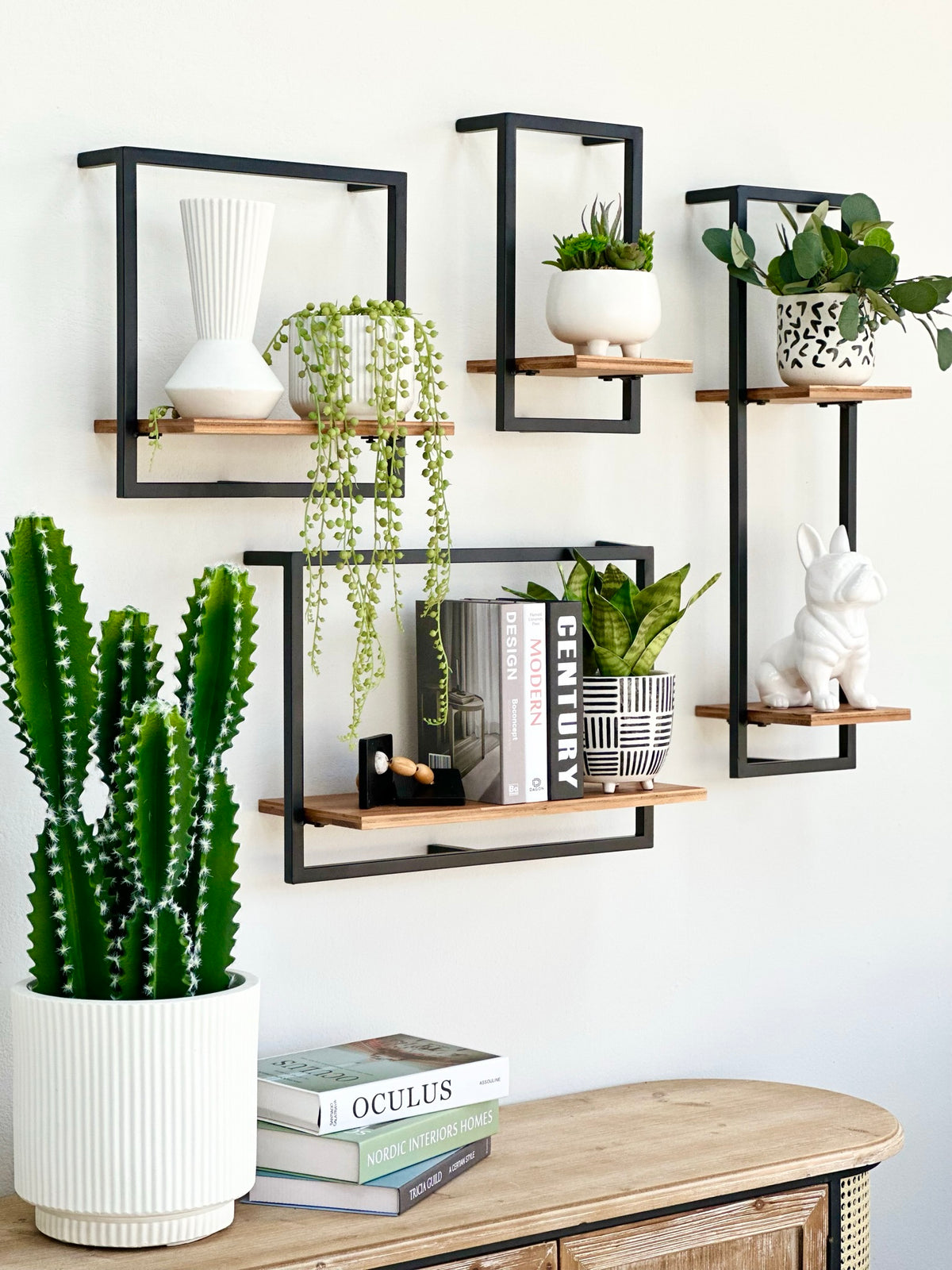 Shelfmate Metal & Wood Horizon Wall Shelf