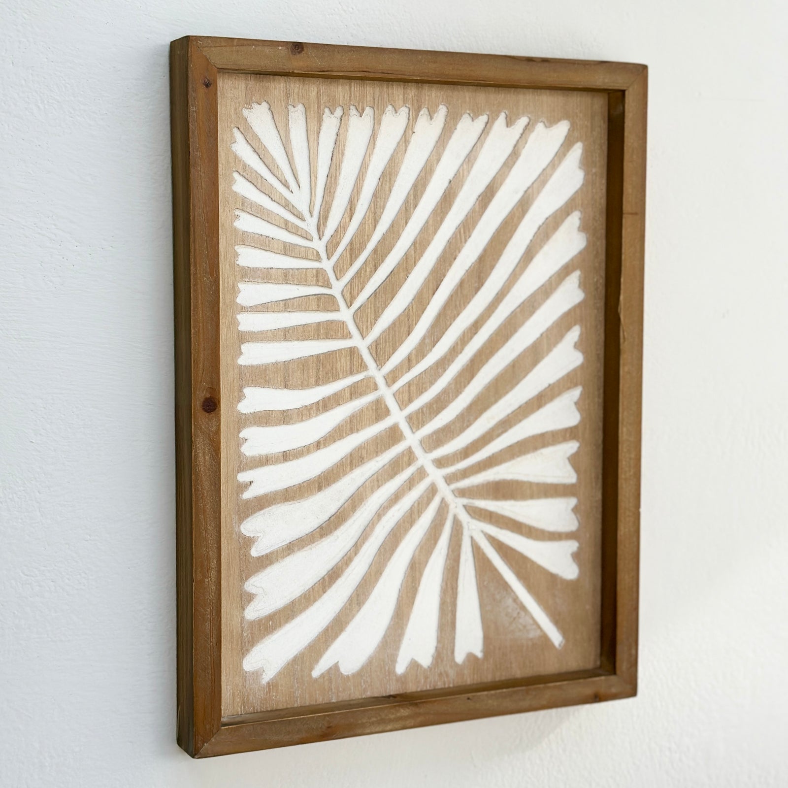 Framed Wooden Wall Art Sylvester Leaf
