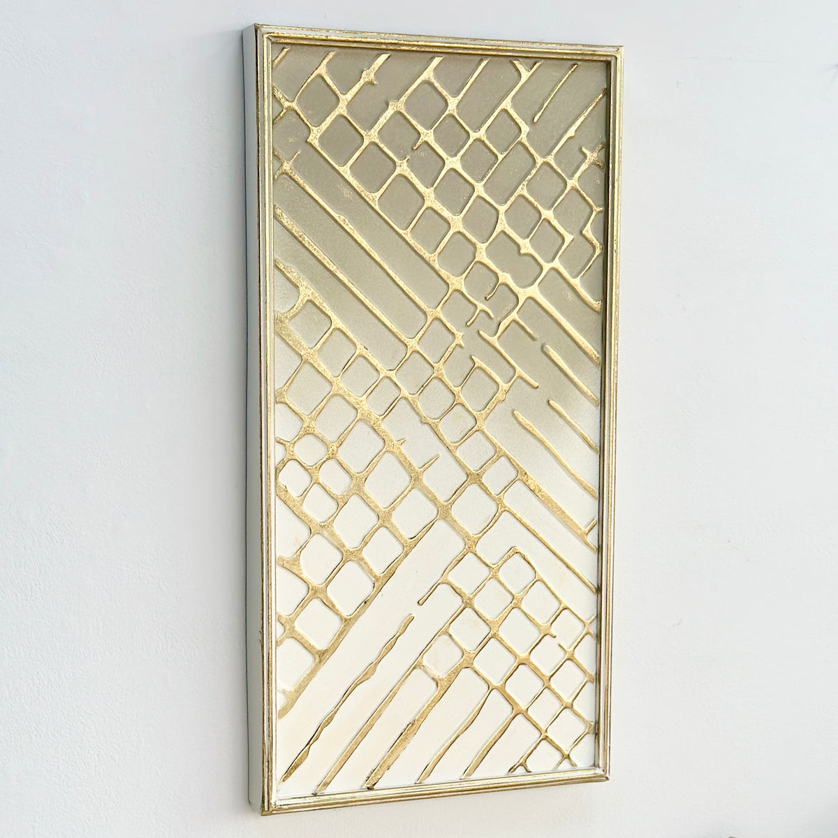 White Pearl Golden Embossed Design