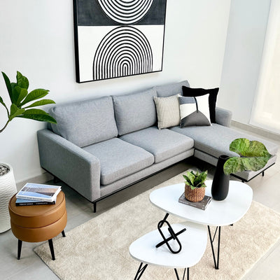 Comfy Reversible Chaise Gray Sectional
