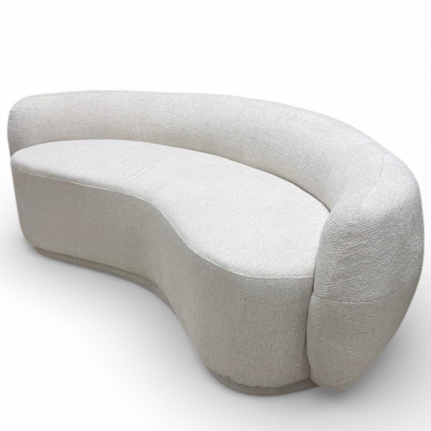 Divani Curved Bone White Sofa