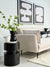 Stilo Futon Sofa Bed Bone Ivory Fabric