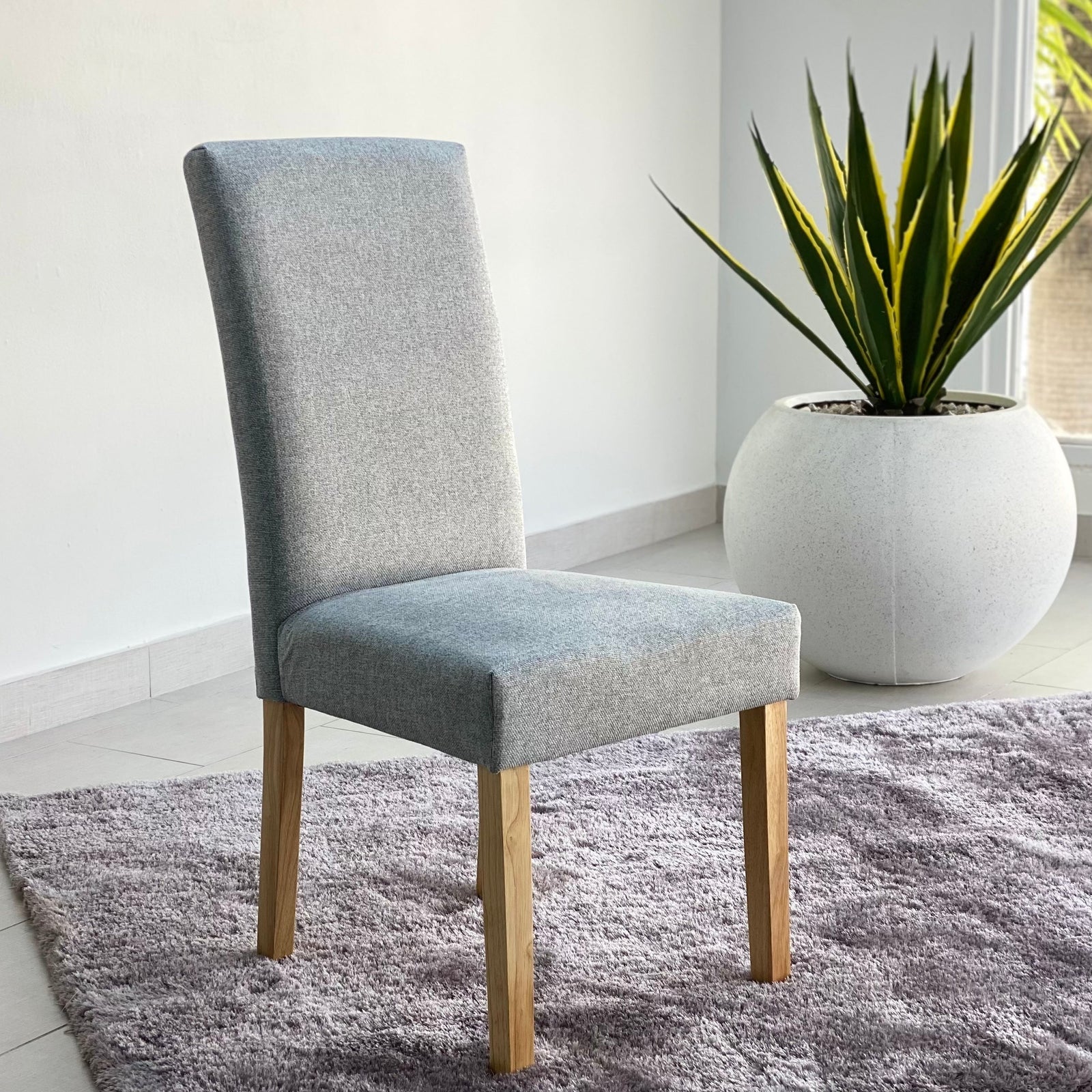 Rectangle Ash Wood Dining Table Legs Set