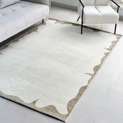 Asymmetric Sand Edge Performance Rug 5 x 8'